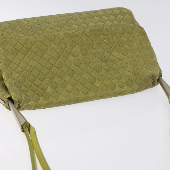 BOTTEGA VENETA INTRECCIATO Shoulder Bag Nylon Green Auth 128679 - Picture 6 of 15